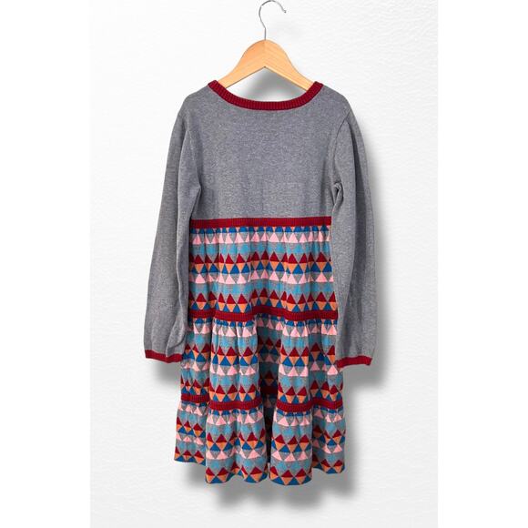 Hanna Andersson Geo Twirly Sweater Dress, Size 8 - Picture 4 of 8